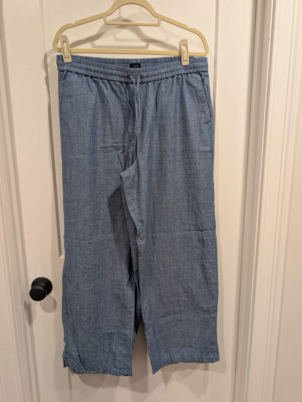 Jcrew Chambrat Blue Drawstring Pants